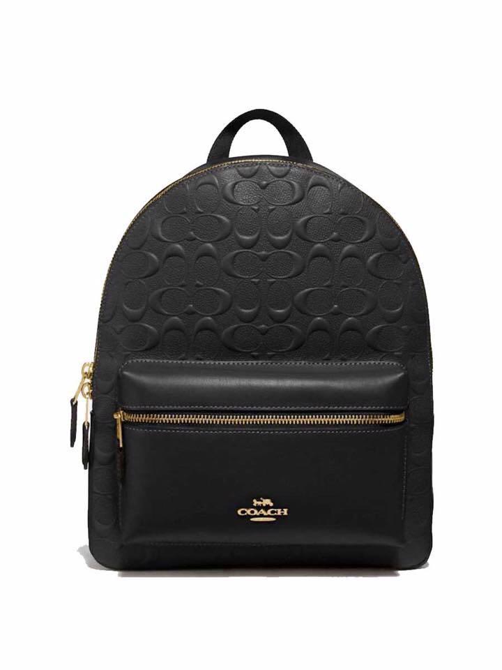 coach backpack signature