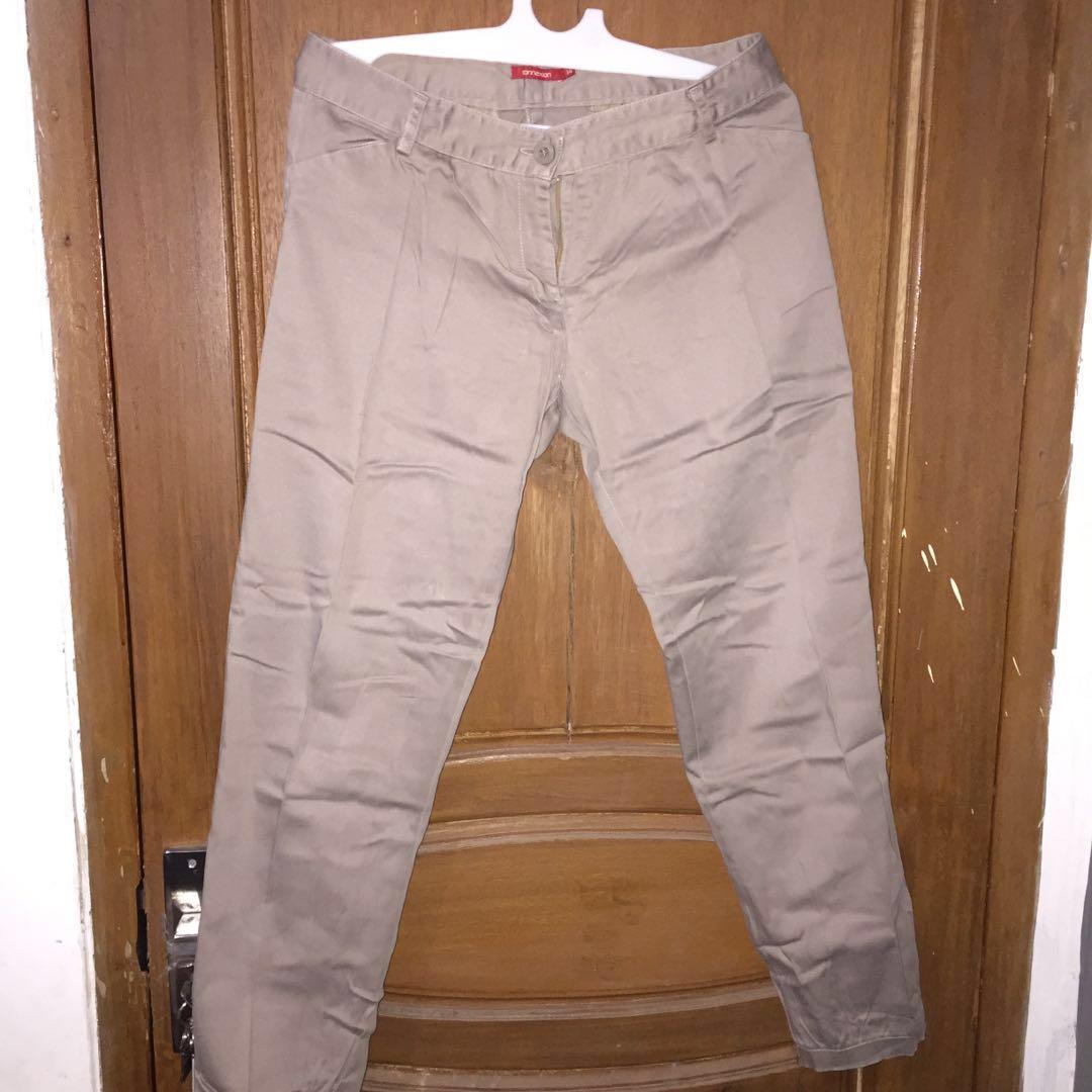 Connexion Khaki Color Pants, Fesyen 