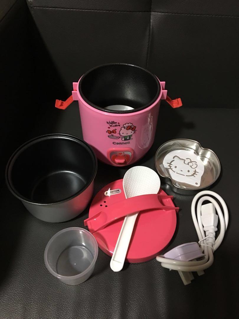 Cornell Hello Kitty Mini Rice Cooker CRCHK106, TV & Home Appliances