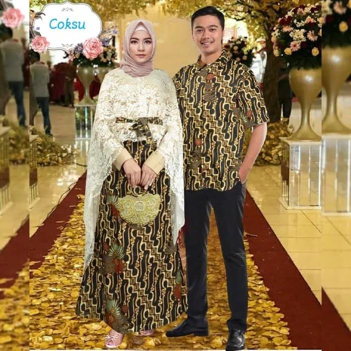 Couple hadijah pink xl baju kebaya pesta modern sarimbit ...