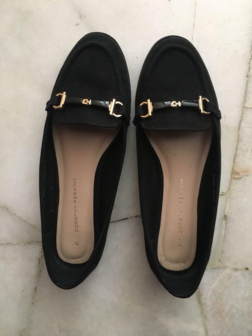 dorothy perkins black loafers