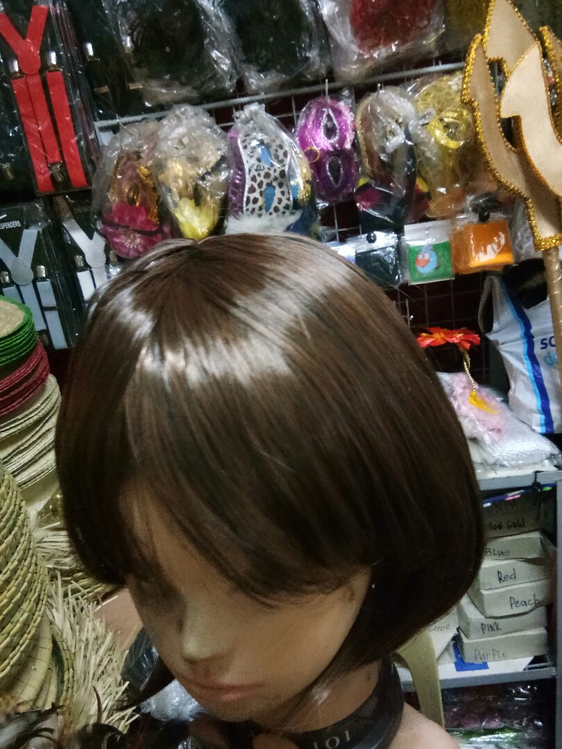 blue wig real hair