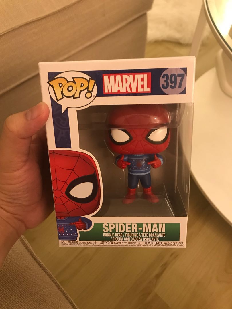 Funko pop spider man ugly sweater store