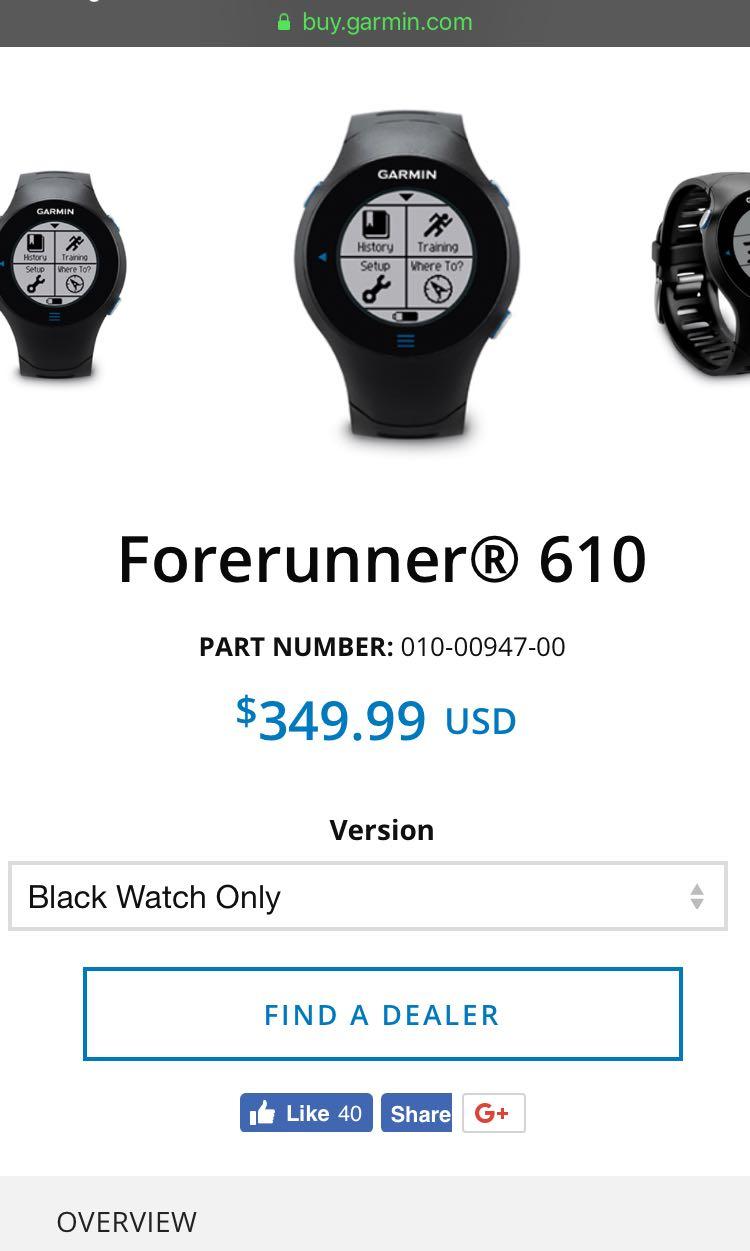 Garmin 610 cheap strap replacement