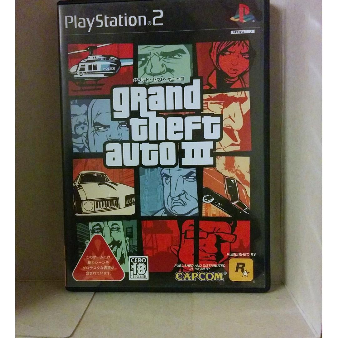 GRAND THEFT AUTO 3 Original Japan JP Playstation 2 PS2 Game ...