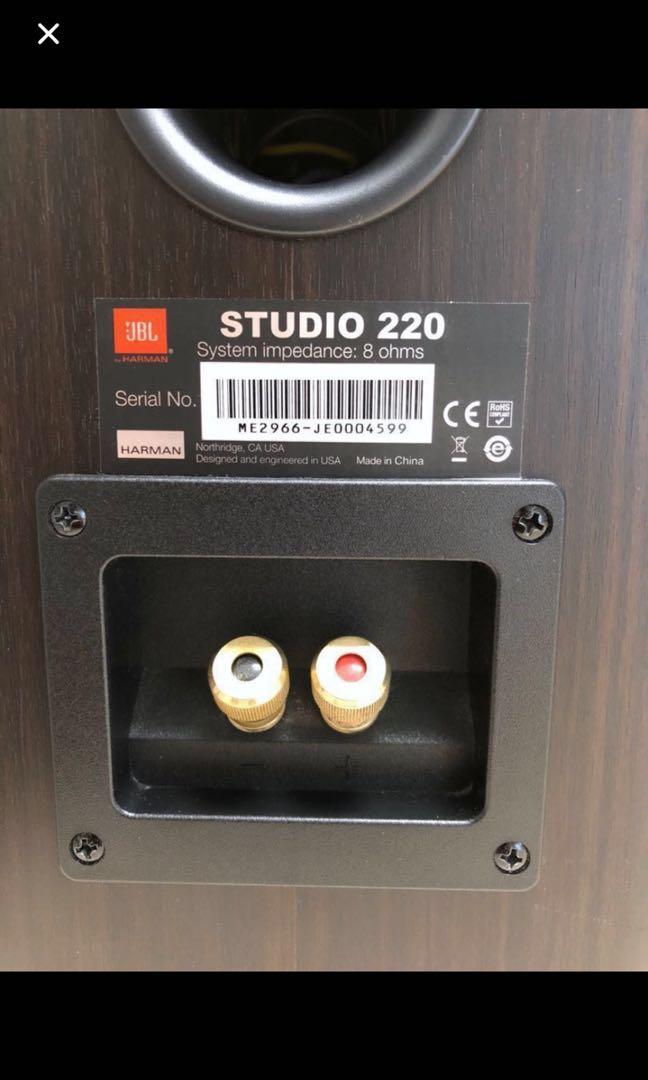Highly reviewed JBL Studio 220 bookshelf speaker, Audio, Speakers & Amplifiers on Carousell