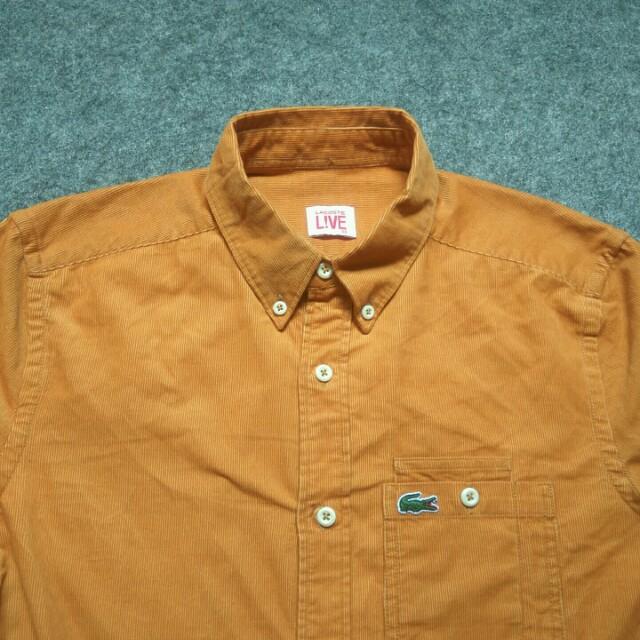 Lacoste corduroy shirt discount