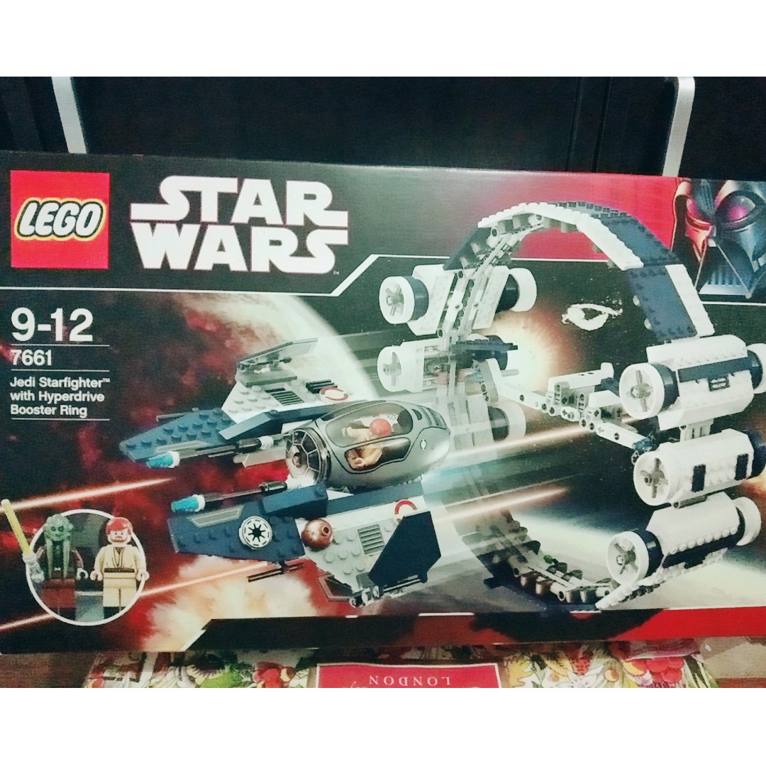 lego 7661 star wars jedi starfighter with hyperdrive booster ring