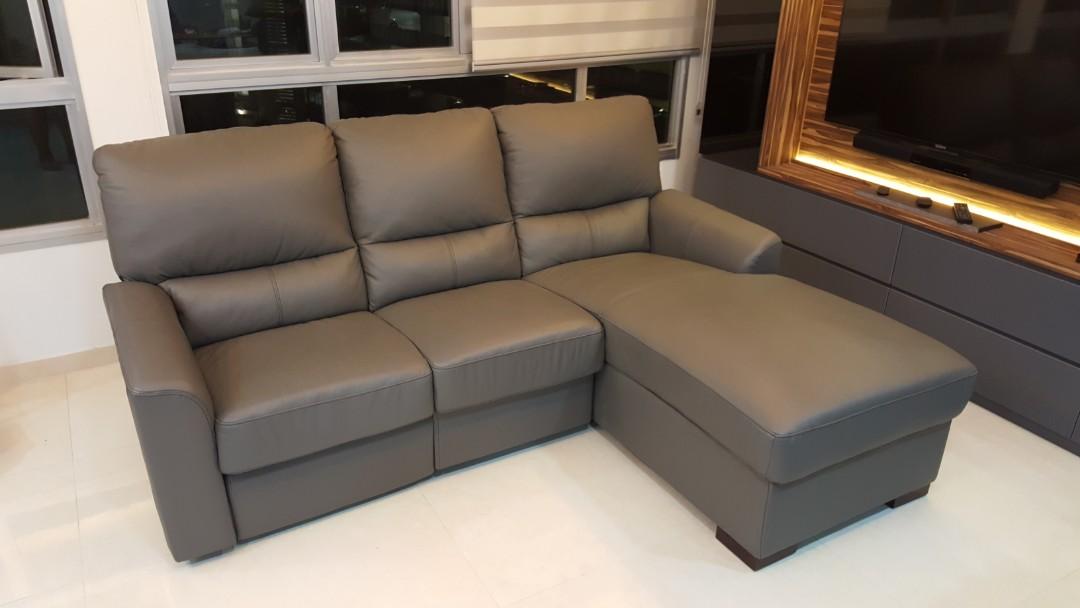 L Shaped 3 Seater With Recliner And Cup Holder Furniture Sofas On Carousell
