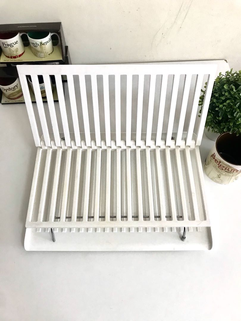Minimalist Dish Drainer with Drip Tray, TV & Home Appliances, Kitchen