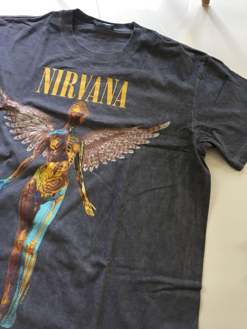 nirvana in utero shirt vintage