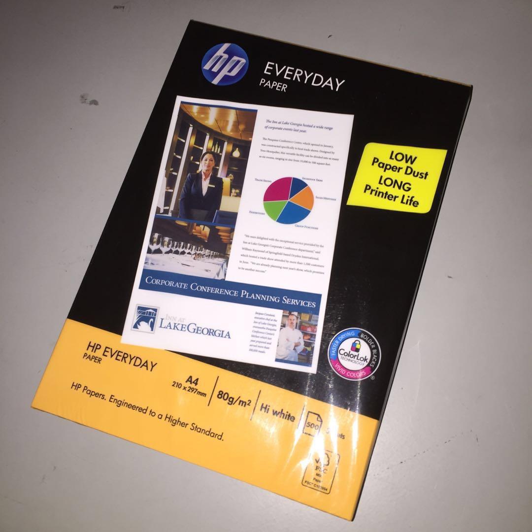 Papier HP Everyday A3 - 500 Feuilles, 80 G/m², Pour Imprimante Jet D'encre Ou Laser