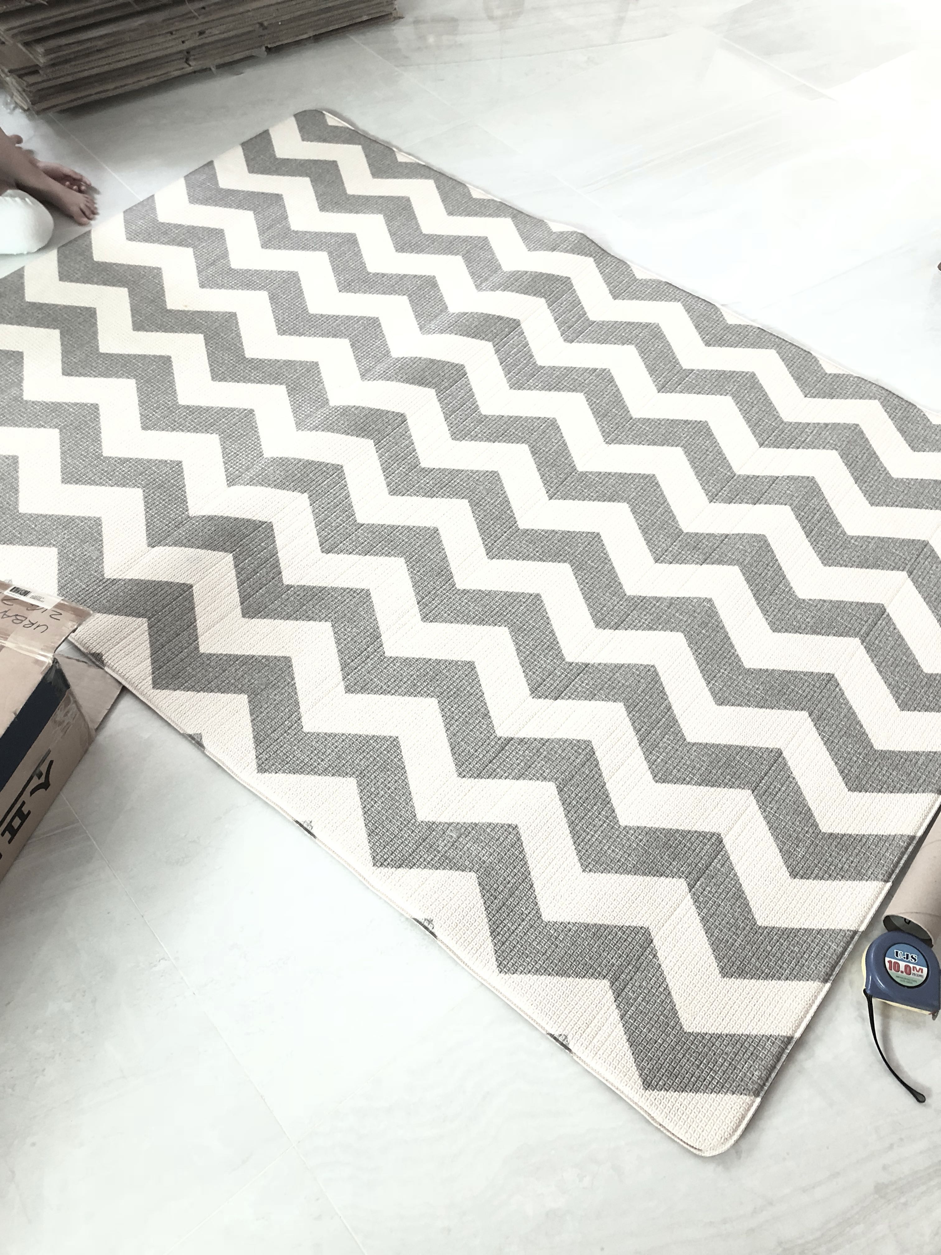 Parklon Korean Playmat in Zig Zag and Wood Pattern, Babies & Kids