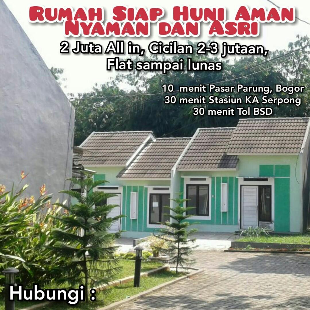 Rumah 2 Juta Allin Dibogor Parung Cicilan 3jutaan Fleet