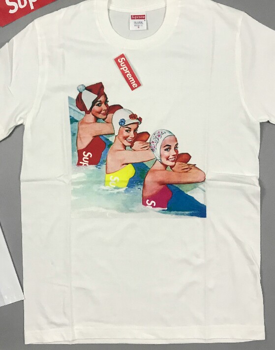 Supreme swimmers tee white Clearance