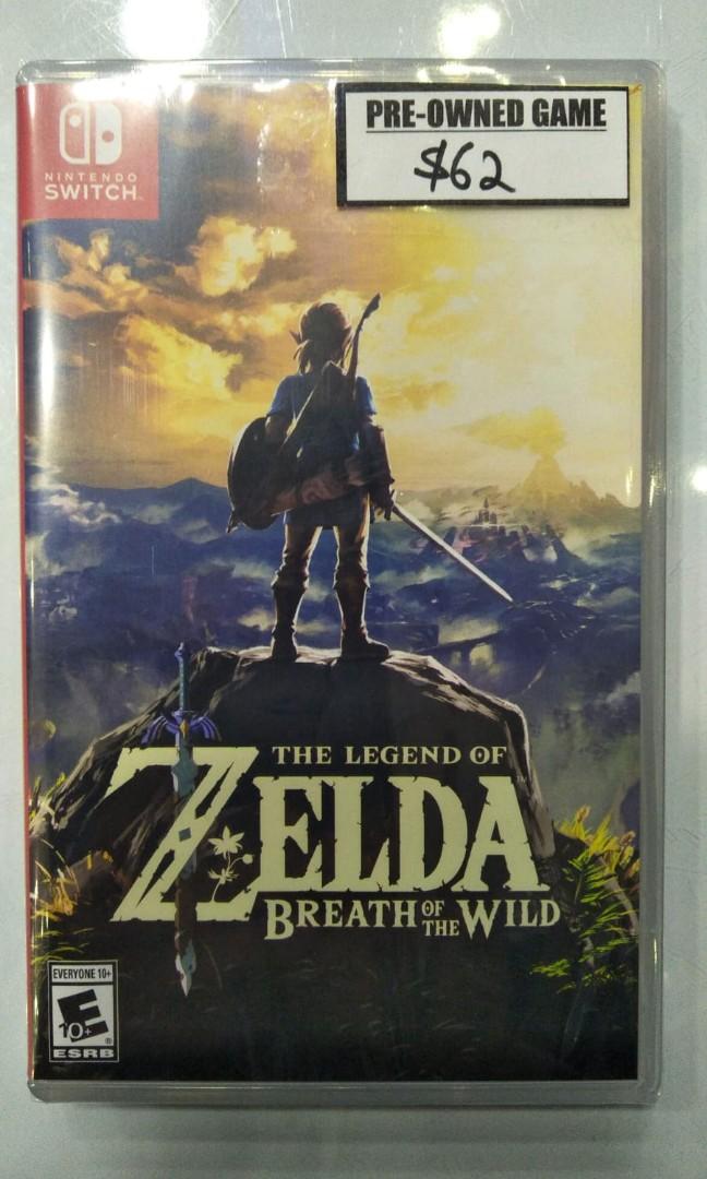 pre owned zelda breath of the wild