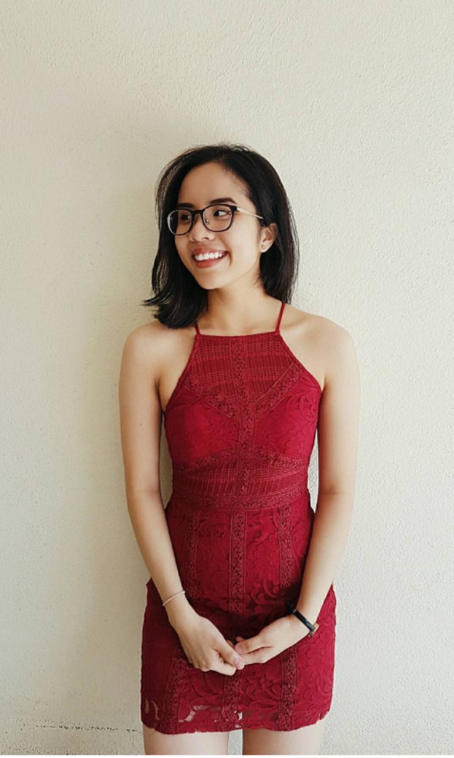 Red Halter Mini Dress