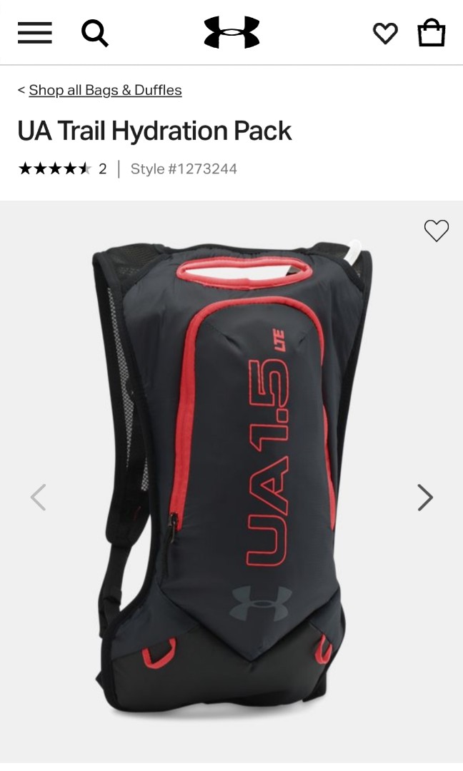 Ua trail hot sale hydration pack