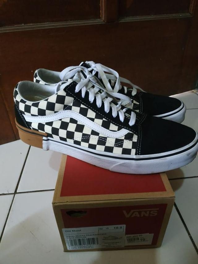 vans checkerboard gum