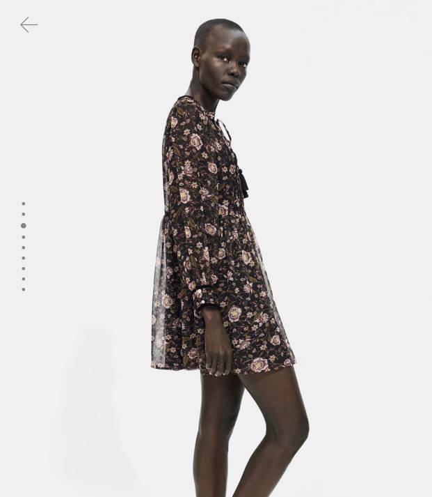 Zara basic shop floral dress