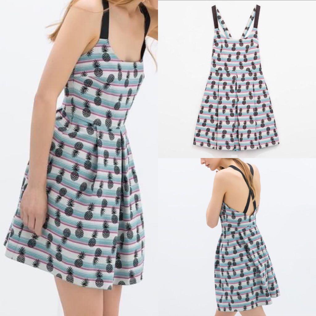 zara pineapple dress