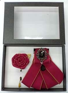 Dasi fashion korea set ( maroon red)