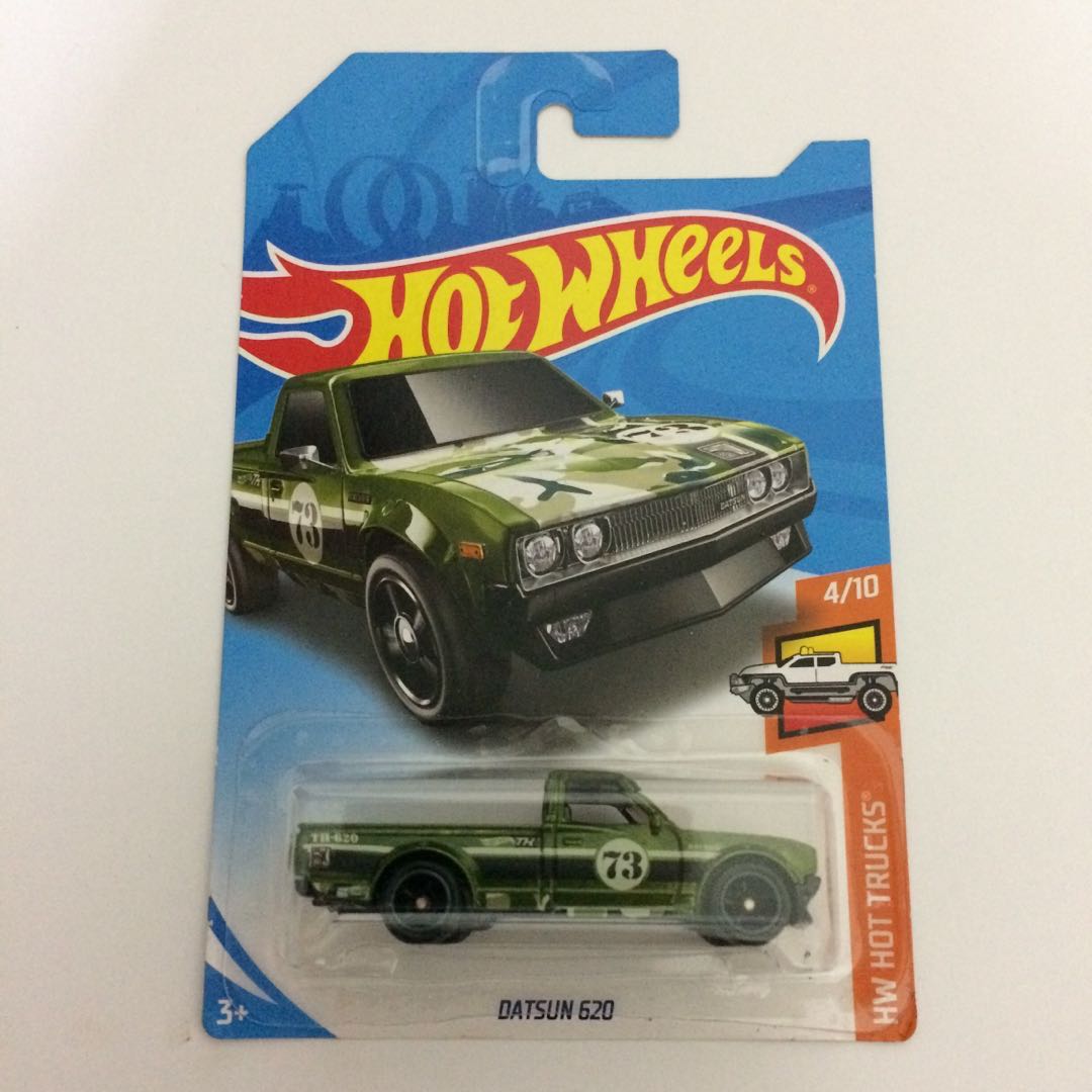 2018 Hot Wheels STH Datsun 620 Super Treasure Hunt Camo Green