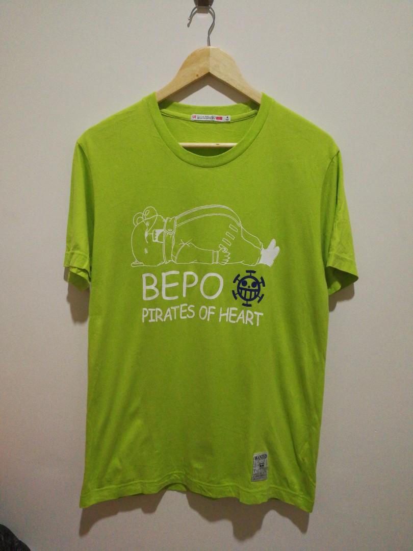 Uniqlo One Piece BEPO Pirates of the Heart Tshirt XL Lime Green  eBay