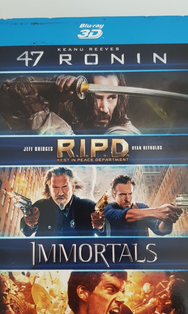 Blu Ray 3d Box Set 47 Ronin Ripd Immortals Music Media Cds