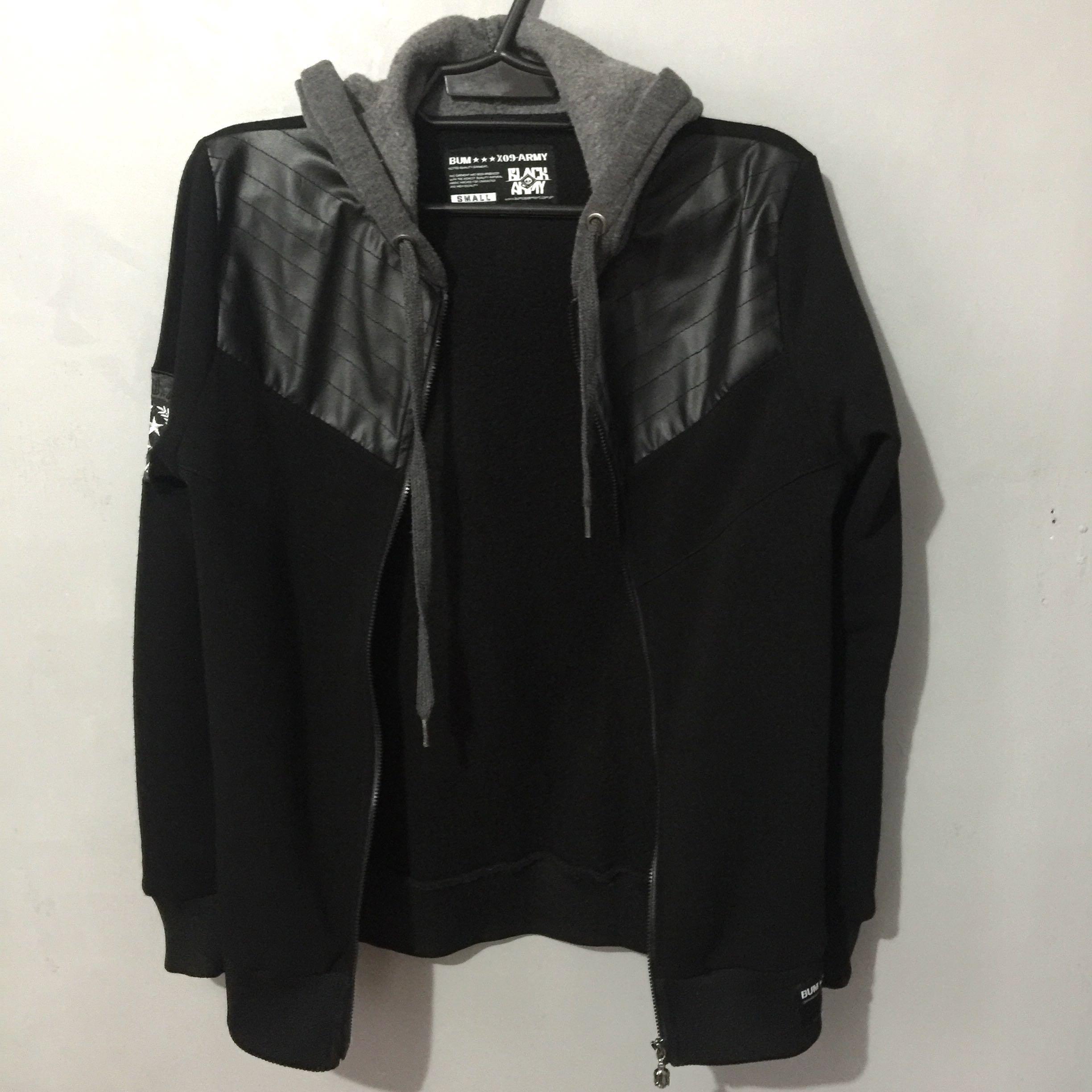 Bum black army hoodie discount