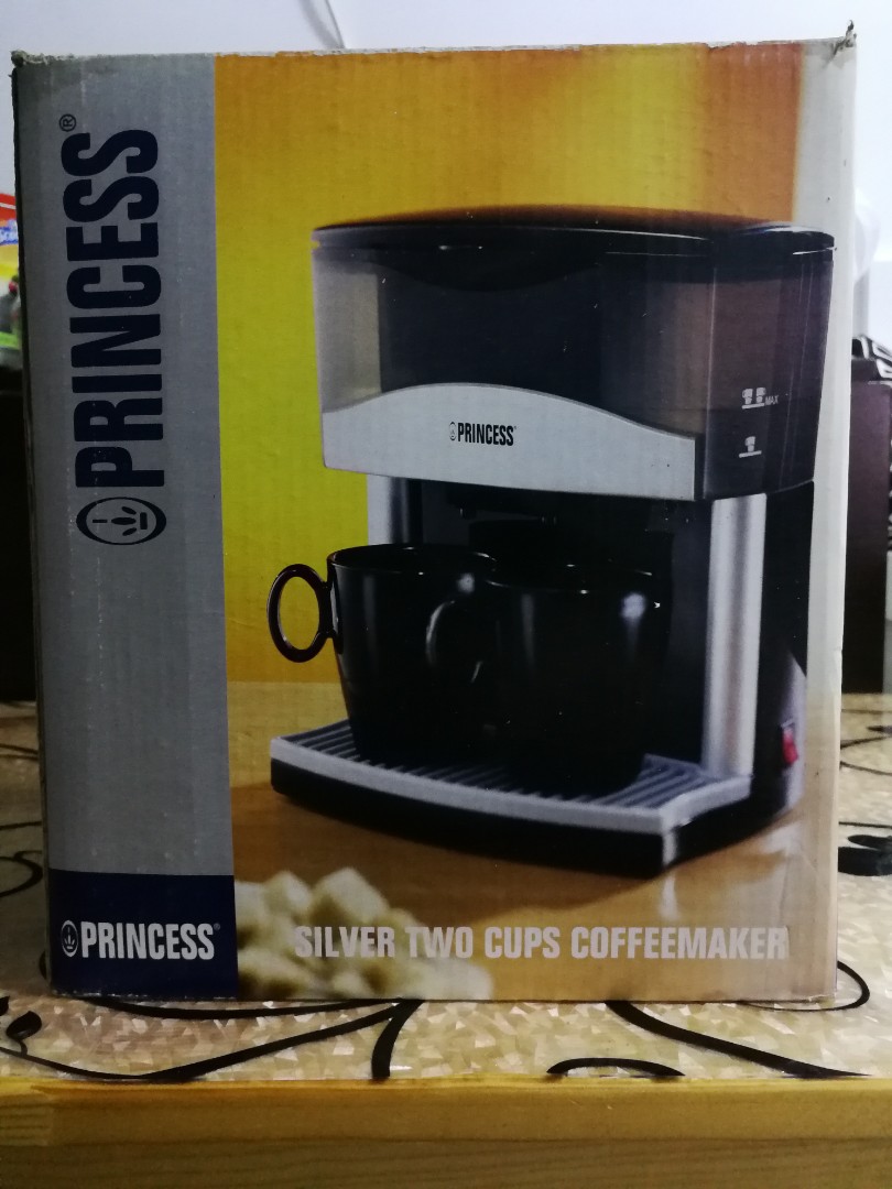 Princess Silver Two Cups Coffeemaker 2193 - RM80