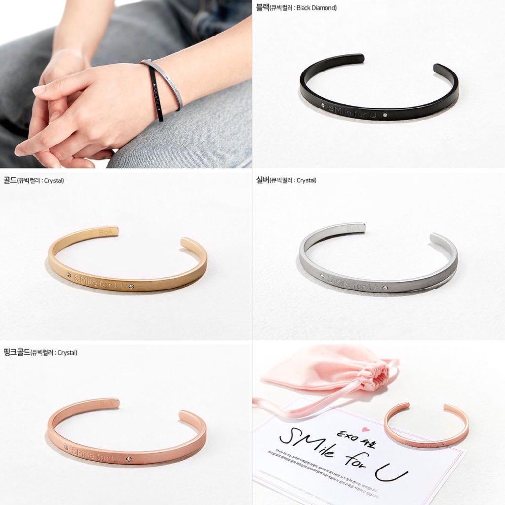 EXO SMTOWN GIFTSHOP KOREA OFFICIAL GOODS SMile for U UNICEF BRACELET NEW