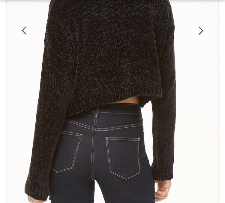 Chenille shop cropped jumper