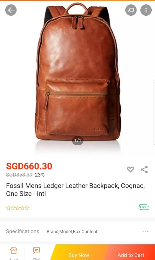 estate casual leather backpack