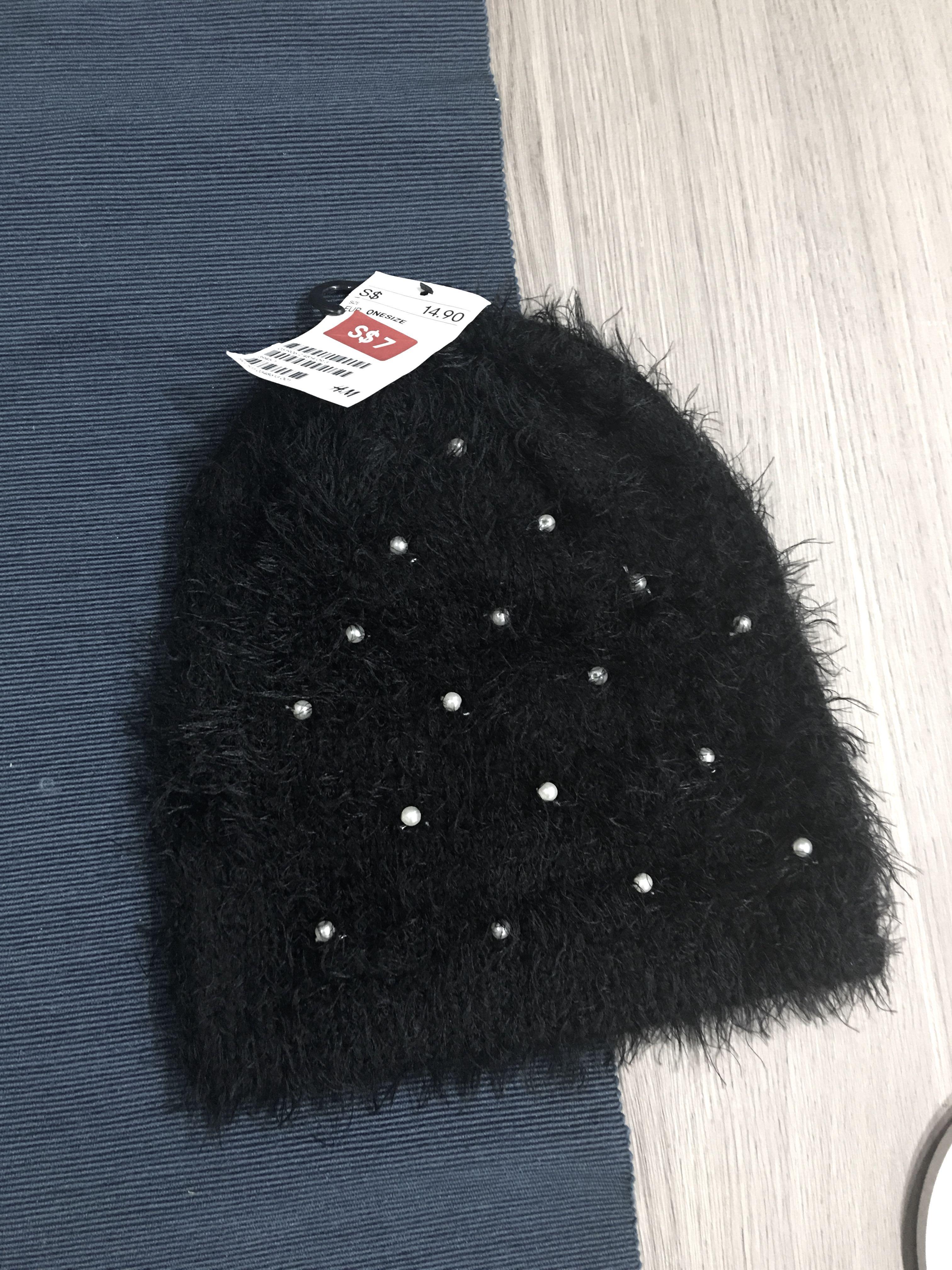 H\u0026M winter pearl beanie BNWT, Women's