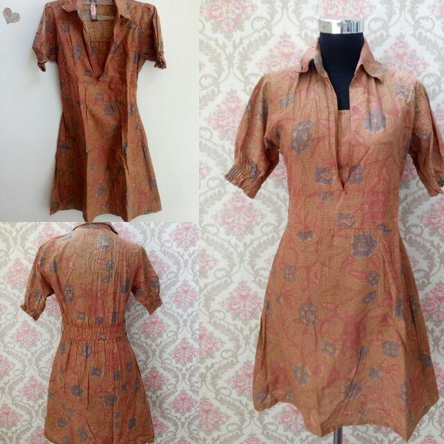 midi dress batik