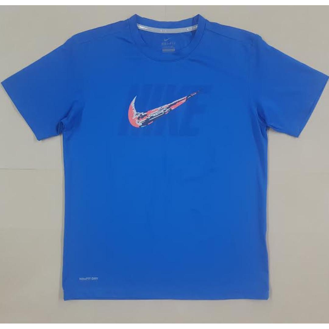 Nike T-Shirt Nike Tee Blue, Men's Fashion, Clothes, Tops on Carousell