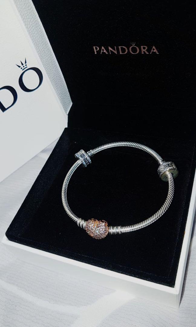 Pandora moments deals pave heart bracelet