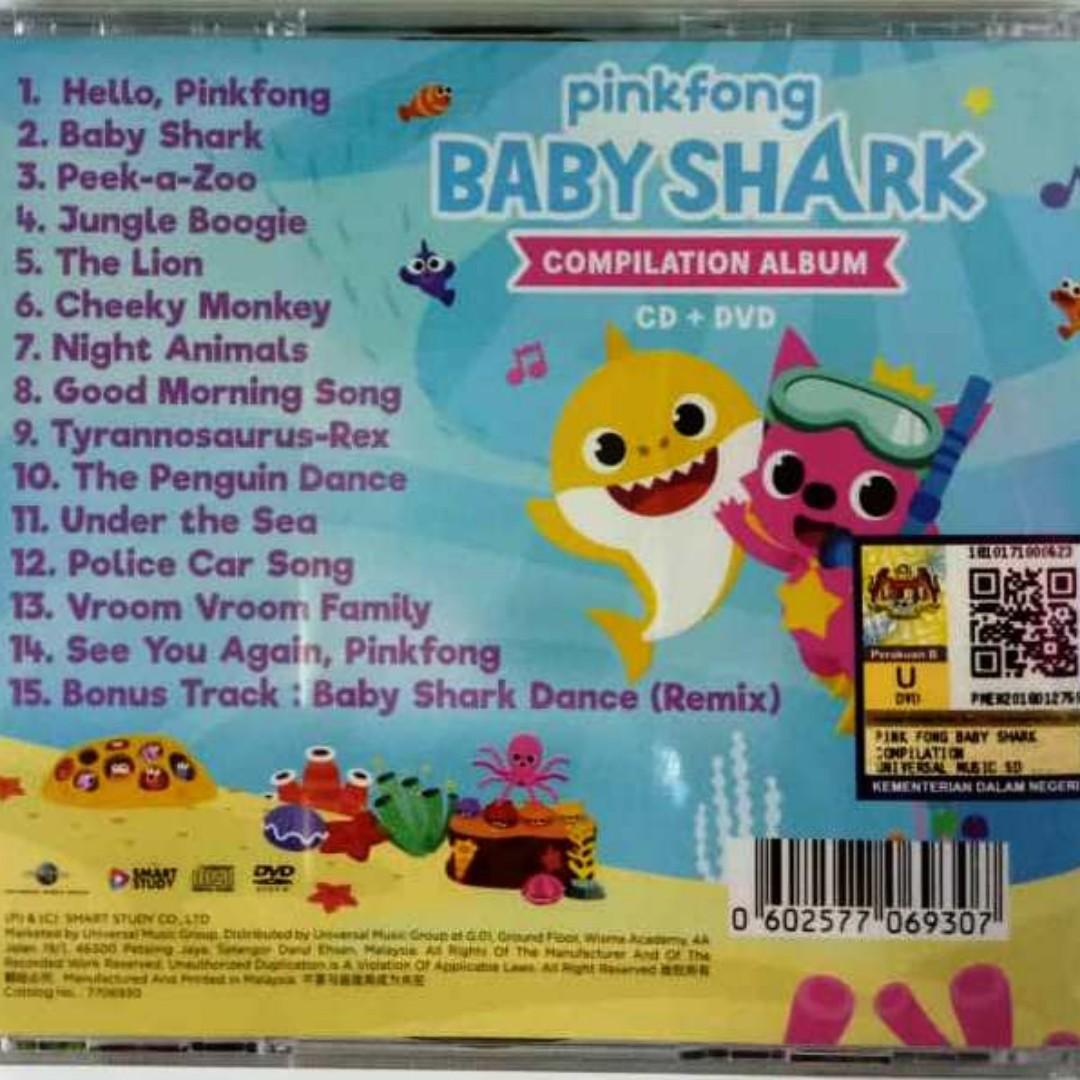 Pinkfong Baby Shark Compilation Album CD + DVD, Hobbies & Toys, Music
