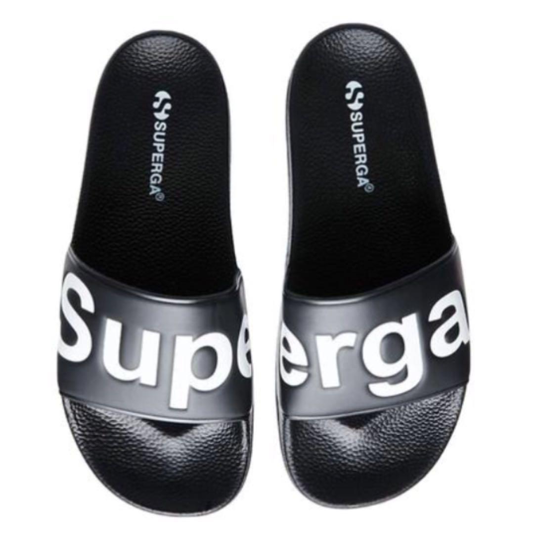 Superga slides rose new arrivals gold