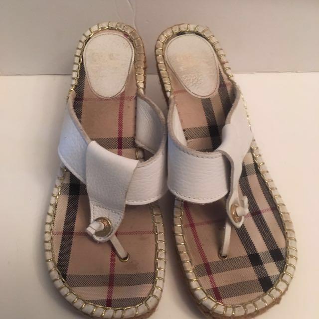 burberry sandals womens silver