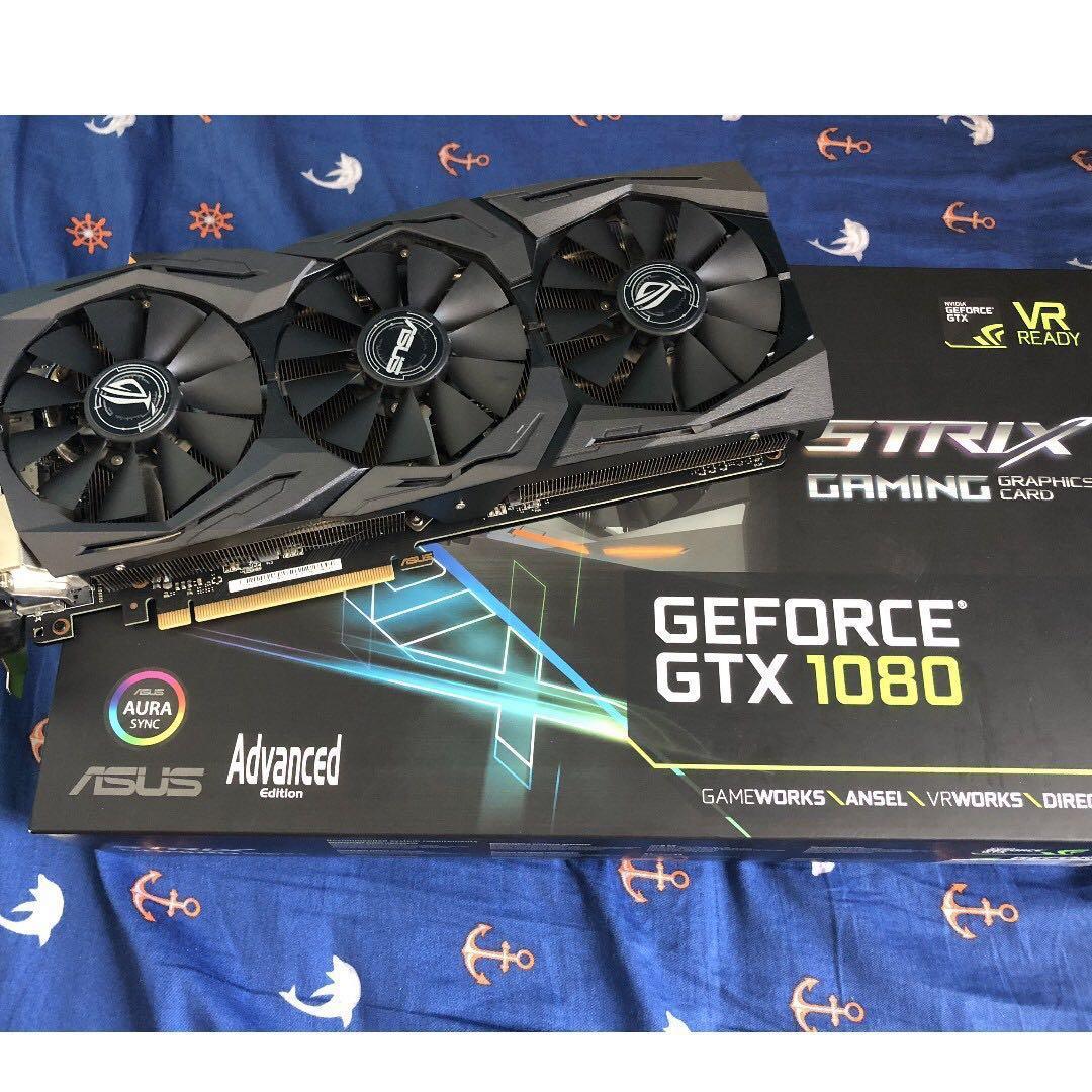 ROG STRIX-GTX1080-A8G-GAMING, 電腦＆科技, 手提電腦- Carousell