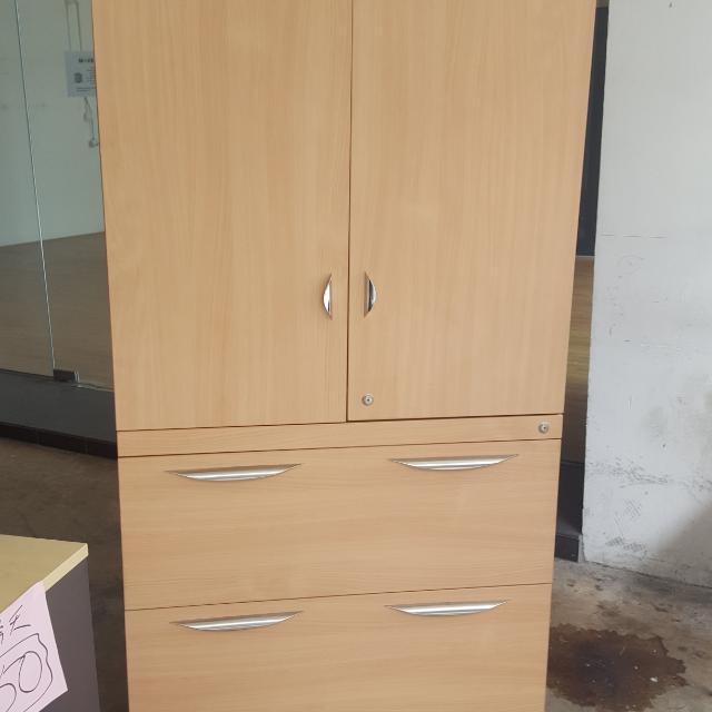 Tall Cabinet With 2 Doors Top Wide Drawers Below 90899511 Tall Cabinet With 2 Doors Top Wide