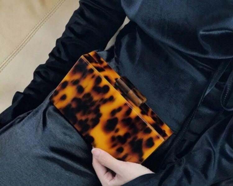 Tortoise shell clutch bag sale