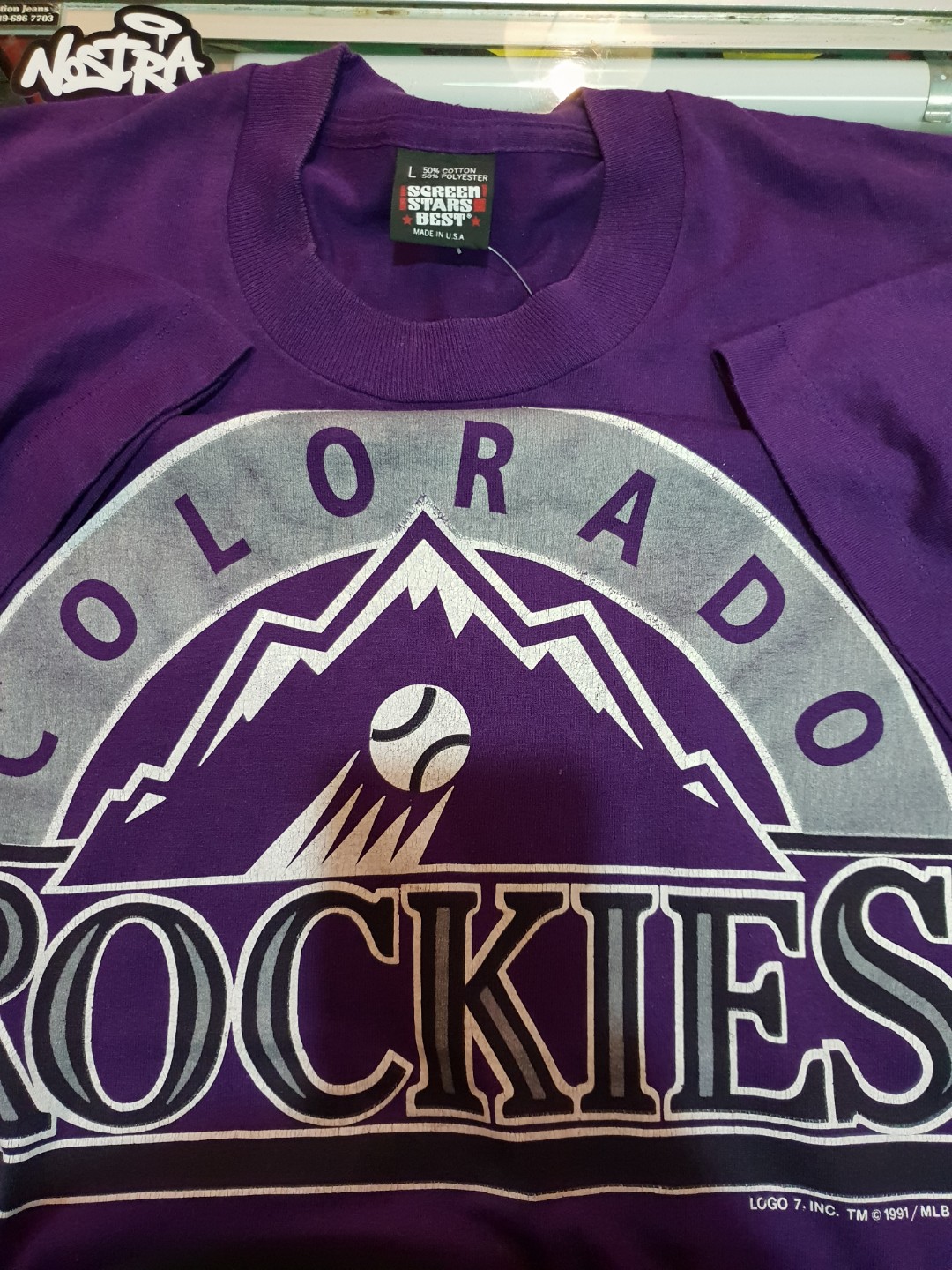 1991 MLB colorado rockies shirt, Men's Fashion, Tops & Sets, Tshirts & Polo  Shirts on Carousell