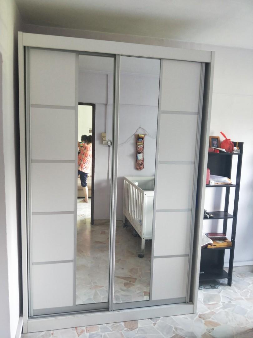 Wardrobe With Mirror Furniture Shelves Drawers On Carousell