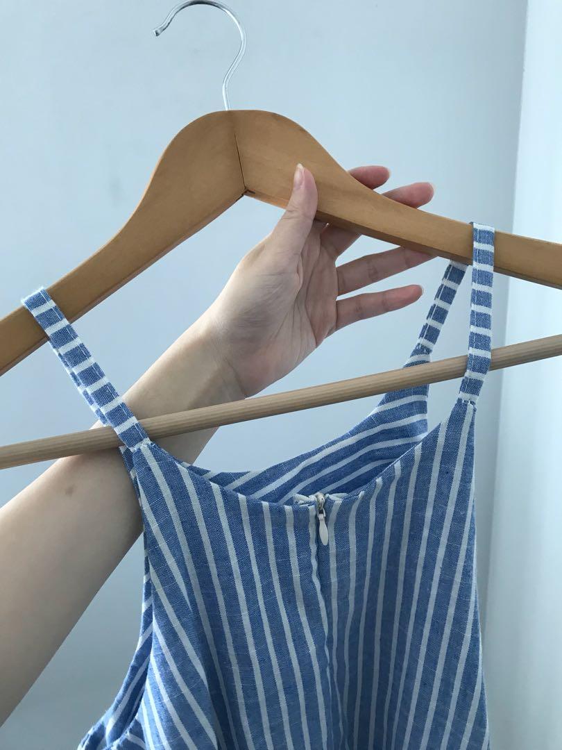 White & blue stripes halter dress (Category: Dresses) located in Quezon City. Submitted by francess123 (Listing ID 196365625, Image 2). Description: .