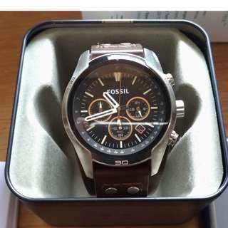 Fossil Coachman Chronograph Brown Leather Watch