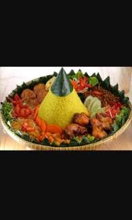 Nasi tumpeng acara ultah syukuran dll