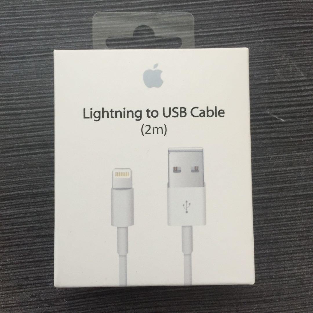 Warranty Authentic Apple 2m Lightning Cable Mobile Phones